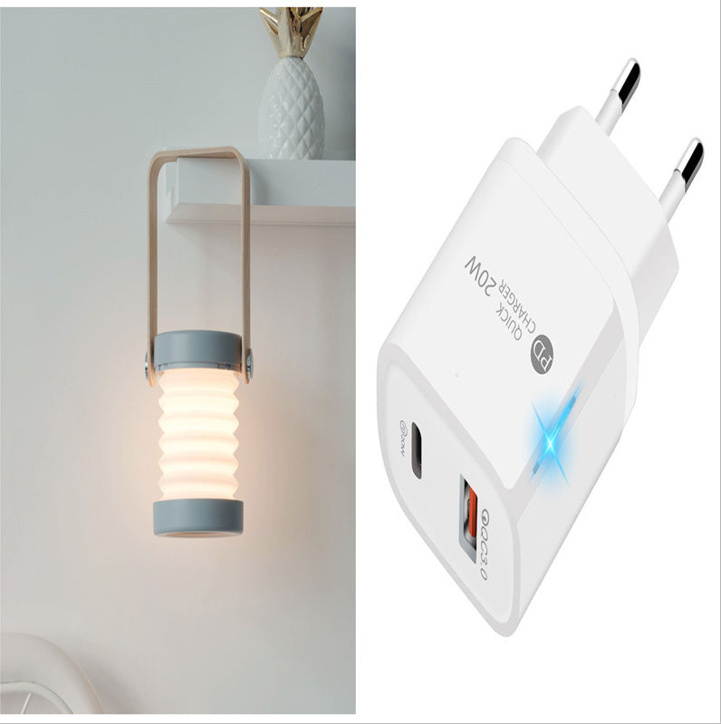 Foldable Portable Lantern Lamp USB Rechargeable For Home Decor